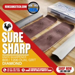 SureSharp Dual-Grit Diamond Sharpener – 800/1200 Grit